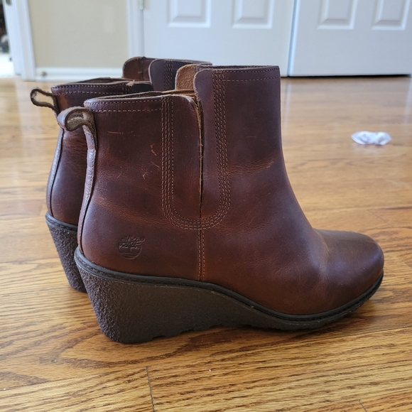 Timberland Amston Chelsea Wedge Boots Booties Ankle - Picture 3 of 8